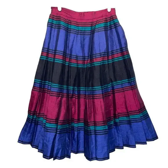 Perry Ellis Portfolio Vintage Stripe Skirt Jacket Suit Set - Picture 4 of 16